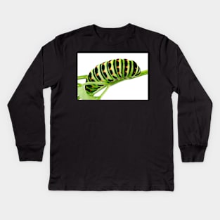 Swallowtail caterpillar Kids Long Sleeve T-Shirt